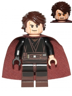 LEGO Minifigure -- Anakin Skywalker (Sith Face, Cape - 9526)-Star Wars / Star Wars Episode 3 -- SW0419 -- Creative Brick Builders